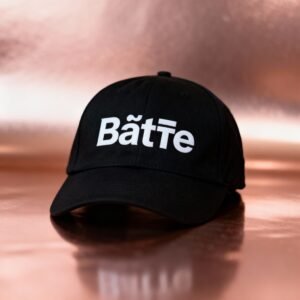 Black Customized 'Baṭṭe' Cap