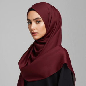 Deep Maroon Classic Hijab Scarf