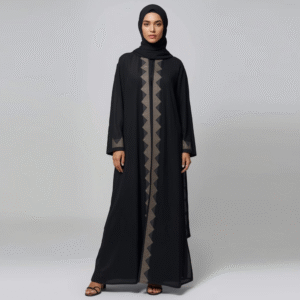 lack Elegant Abaya